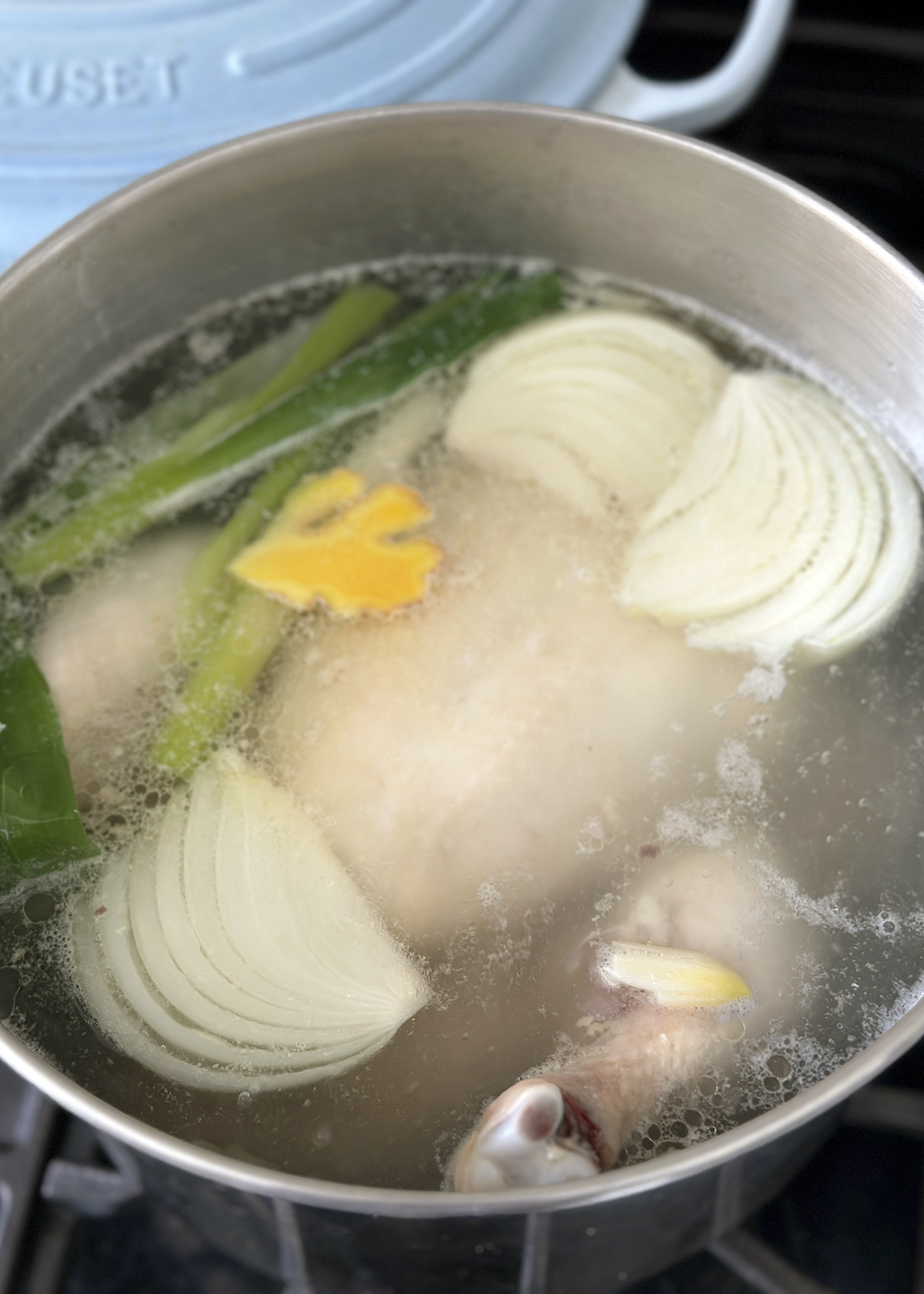 whole chicken bone broth