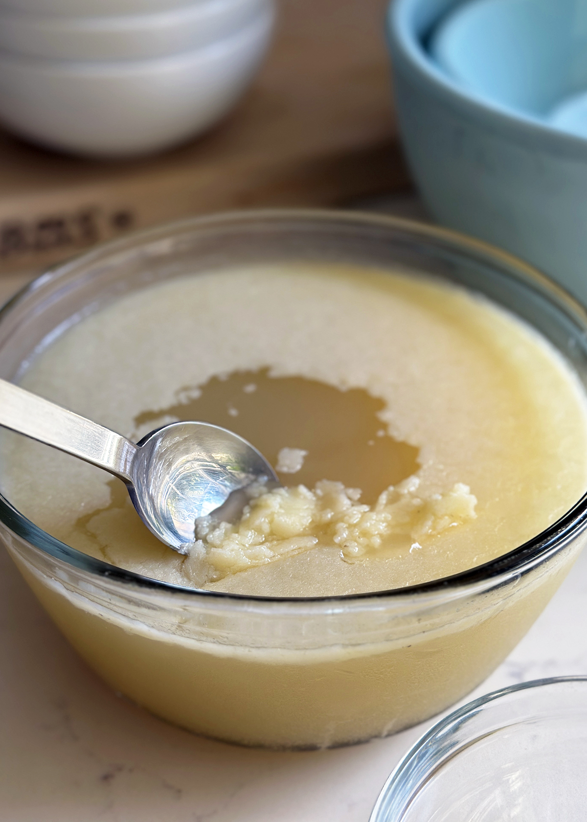 chicken bone broth solid fat