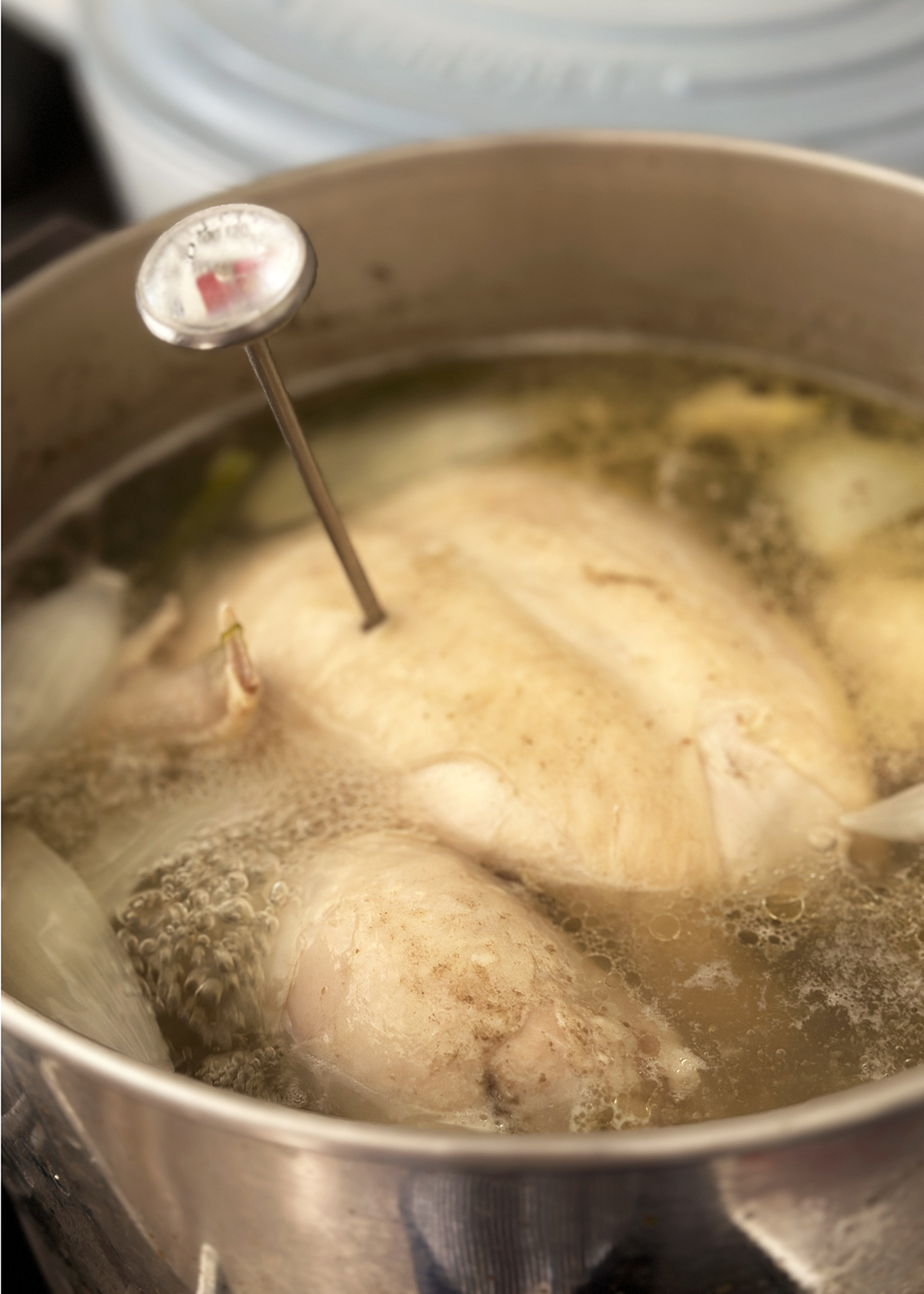 whole chicken cooked in pot