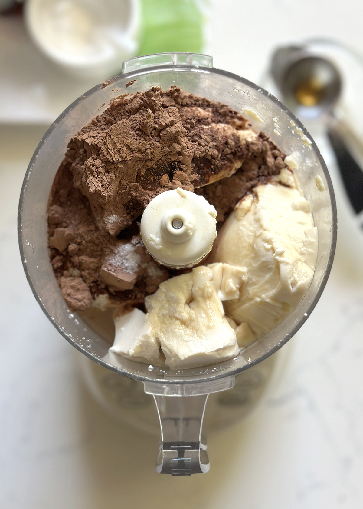 tofu chocolate pudding in food processor