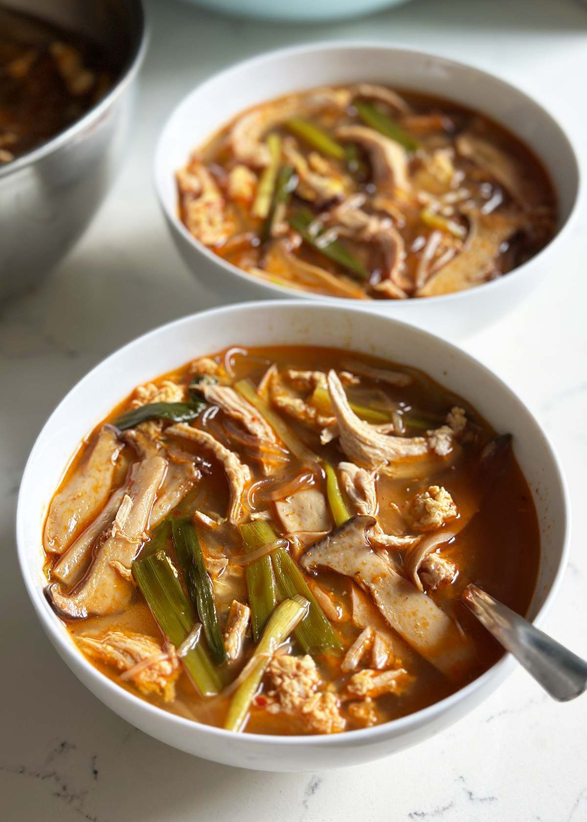 spicy korean chicken soup, dak gae jang