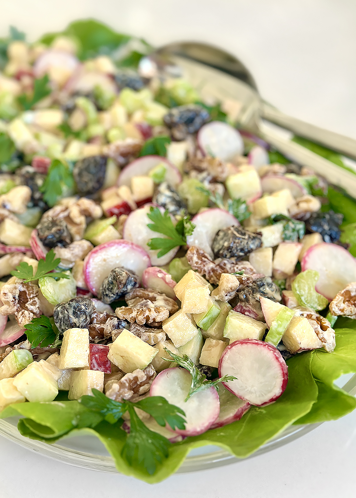 waldorf salad, up close